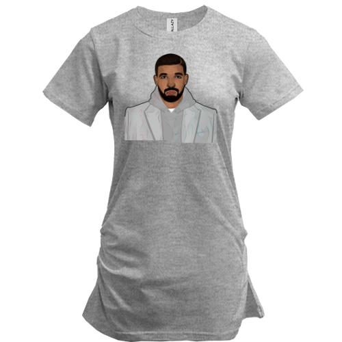 Подовжена футболка з Drake в пальто