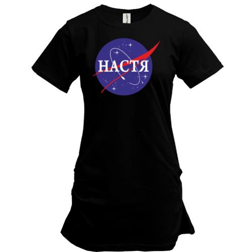 Подовжена футболка Настя (NASA Style)