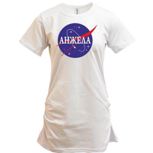 Подовжена футболка Анжела (NASA Style)