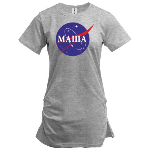 Подовжена футболка Маша (NASA Style)