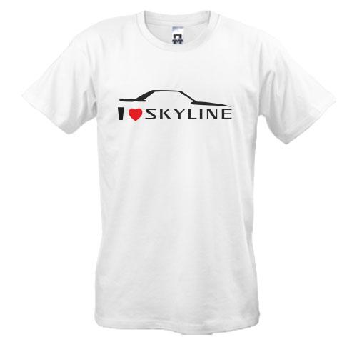 Футболка я люблю Skyline