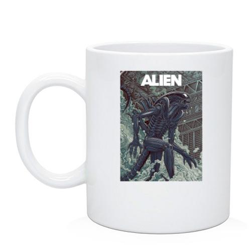 Чашка с постером Alien