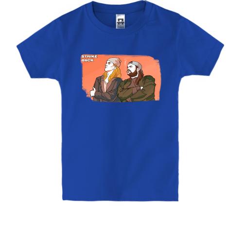 Детская футболка с Джеем и Молчаливым Бобом (иллюстрация)