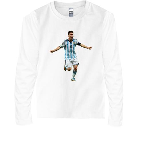 Детская футболка с длинным рукавом c Lionel Messi