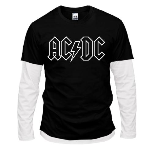Лонгслив комби AC/DC
