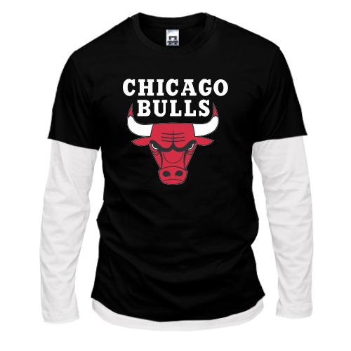 Комбинированный лонгслив Chicago bulls