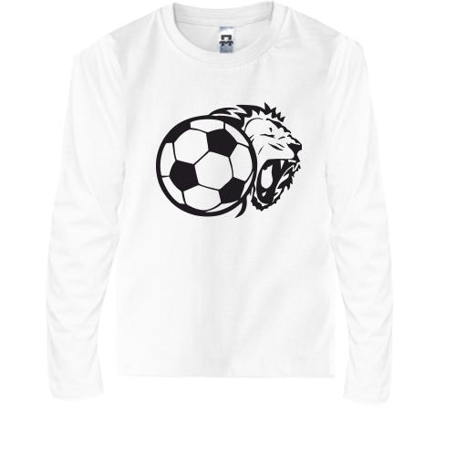 Детская футболка с длинным рукавом lion football