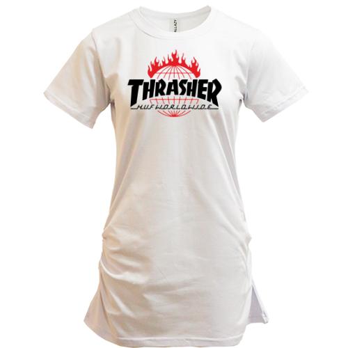 Подовжена футболка Thrasher Huf Worldwide