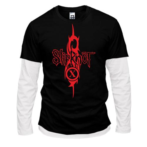 Лонгслив комби Slipknot (logo)