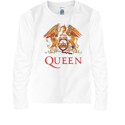 Детская футболка с длинным рукавом Queen color logo