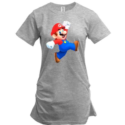 Подовжена футболка з крокуючим Маріо