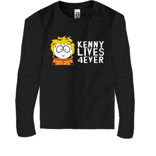 Детская футболка с длинным рукавом  Kenny lives forever