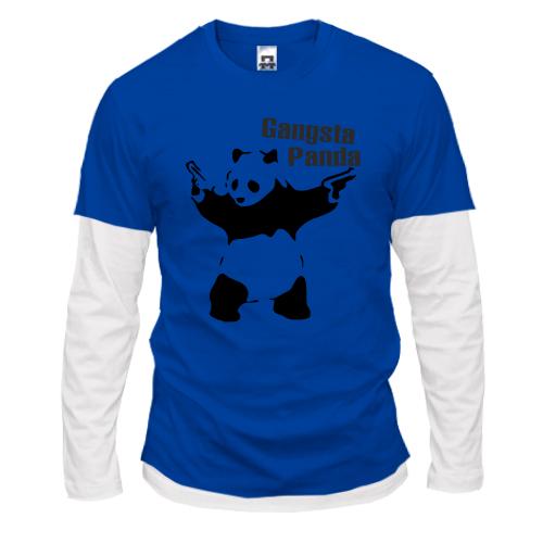 Лонгслив комби Gangsta Panda