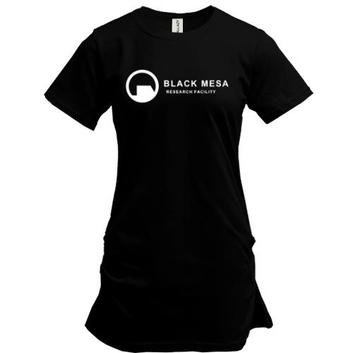 Подовжена футболка з логотипом співробітника Black Mesa (Half Life)