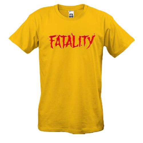 Футболка с надписью Fatality (Mortal Kombat)