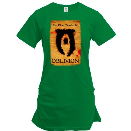 Подовжена футболка с постером к игре Oblivion