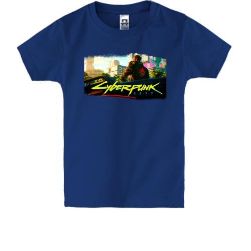 Дитяча футболка с главным героем игры Cyberpunk 2077