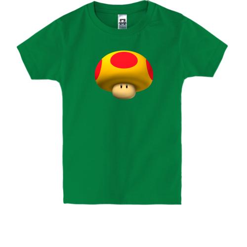 Детская футболка с маленьким грибом из Марио
