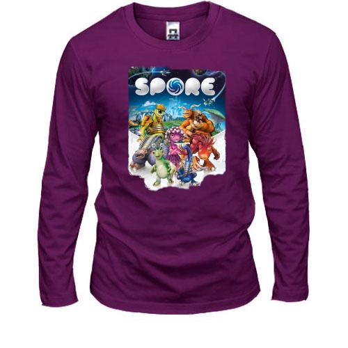 Лонгслив с постером игры SPORE