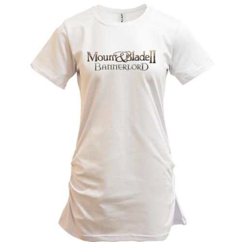 Подовжена футболка з логотипом гри Mount and Blade - Bannerlord