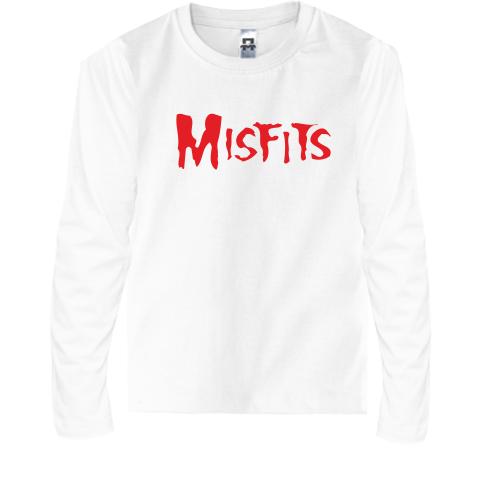 Детская футболка с длинным рукавом с надписью Misfits