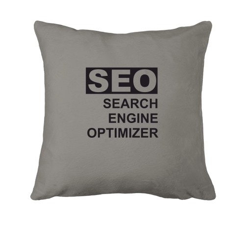 Подушка з написом «SEO SEARCH ENGINE OPTIMIZER»