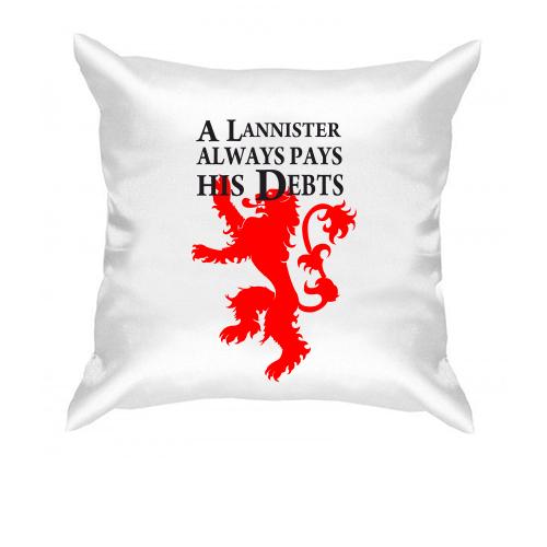 Подушка a lannister always pays his debts