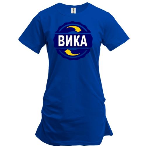 Туника с именем Вика в круге