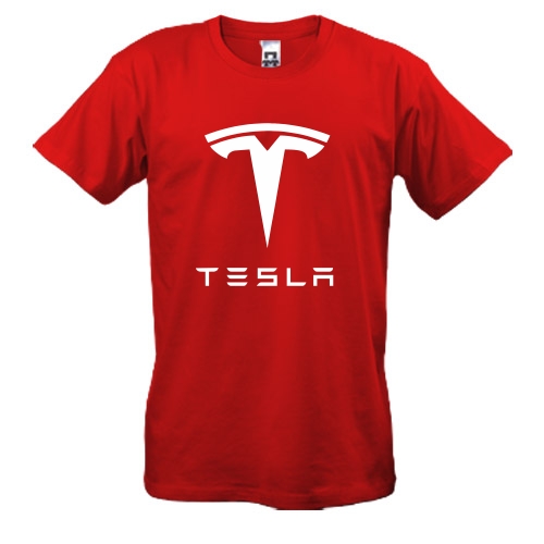 Футболка з лого Tesla