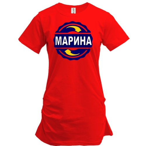 Туника с именем Марина в круге