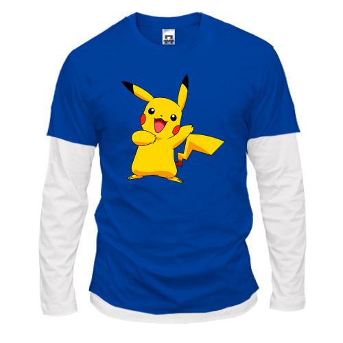Лонгслив комби Pikachu
