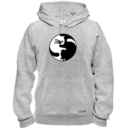 Худи с инь-янь котами