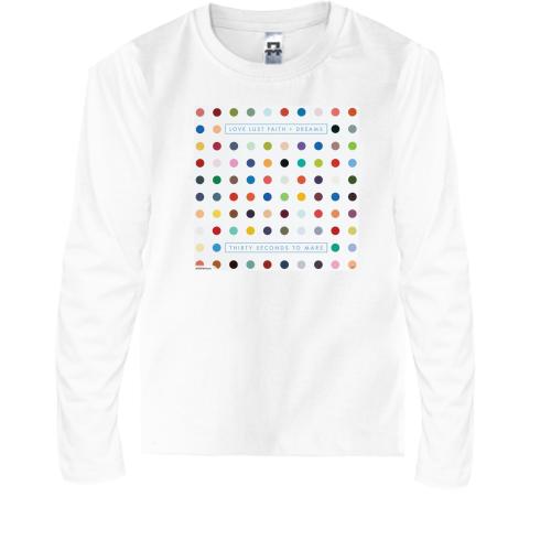 Дитячий лонгслів 30 seconds to mars - Love Lust Faith and Dreams