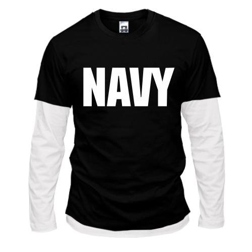 Лонгслив комби NAVY (ВМС США)