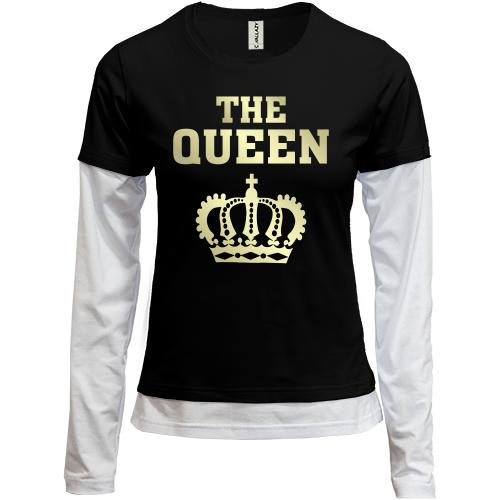 Лонгслив комби The Queen