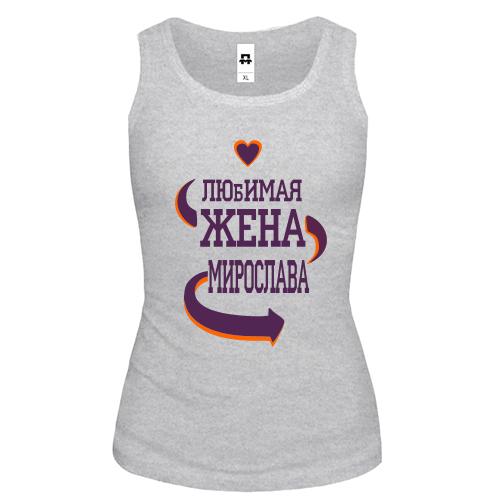 Майка с надписью 