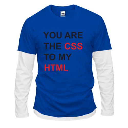 Комбинированный лонгслив CSS+HTML