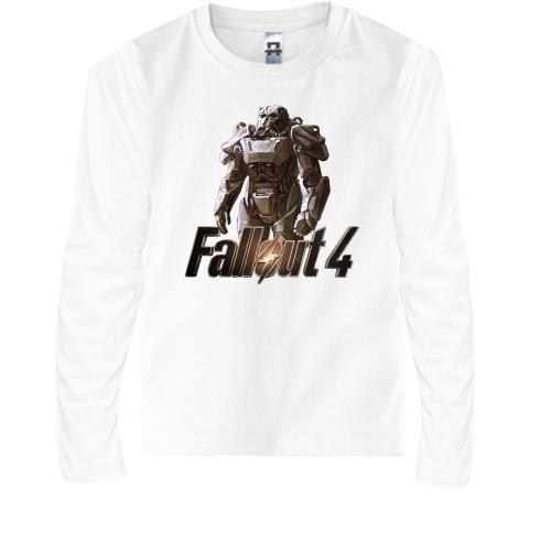 Детская футболка с длинным рукавом Fallout 4 Робот