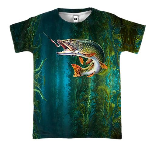 3D футболка Рыба в воде