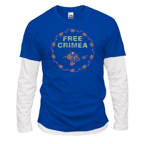 Лонгслив комби Free Crimea