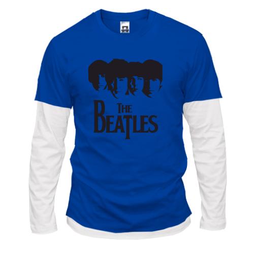 Лонгслив комби The Beatles (лица)