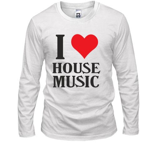 Лонгслив I love house music