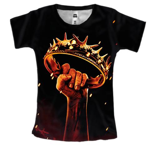 Женская 3D футболка Game of Throne (корона)
