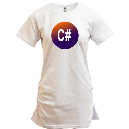 Подовжена футболка для програміста С #