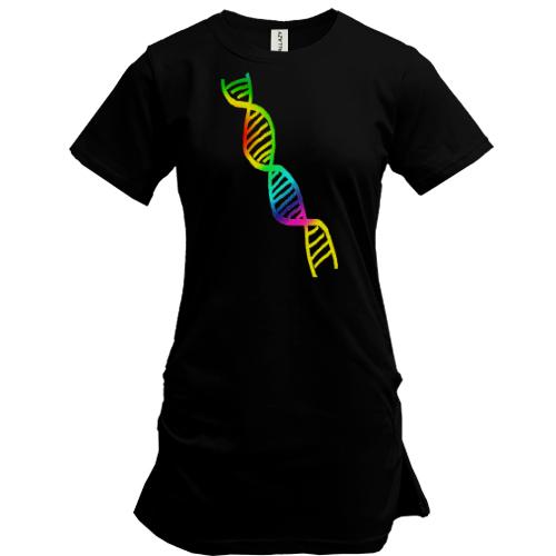 Туника с радужной цепочкой ДНК