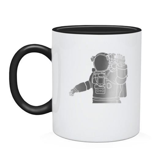 Чашка с астронавтом
