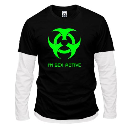 Комбінований лонгслів Sex active