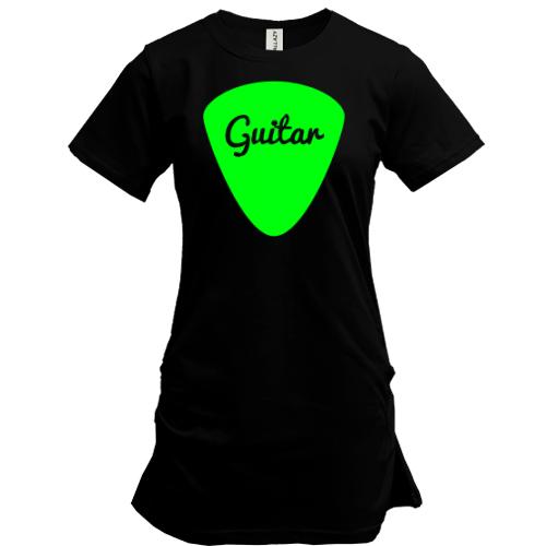 Подовжена футболка з медіатором для гітариста
