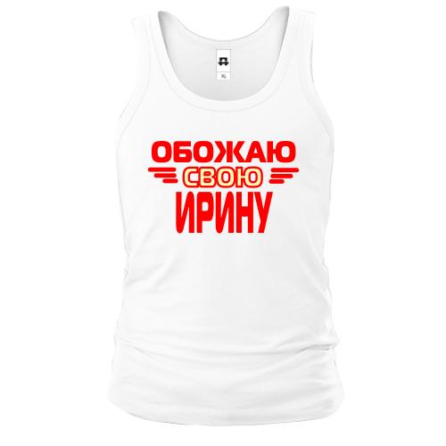 Майка с надписью 