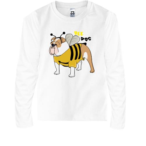 Детская футболка с длинным рукавом Bee dog
